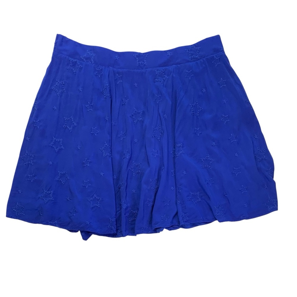 TORRID Royal Blue Skater Skirt w/ Embroidered Stars Sz 3X